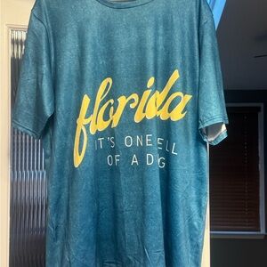 Florida Graphic Tee - Blue and Yellow